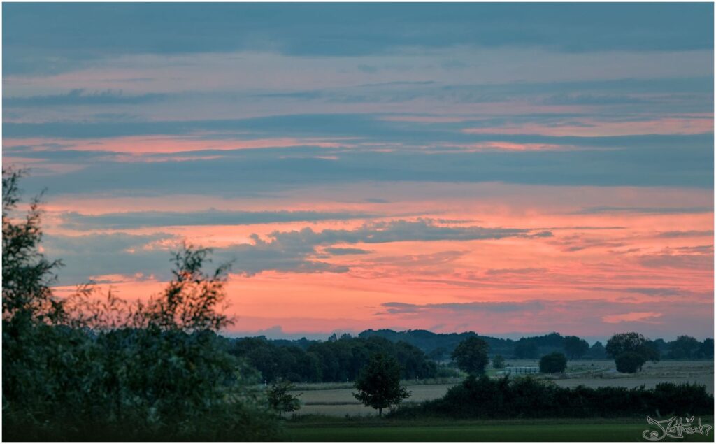 Wolken bei Sonnenuntergang